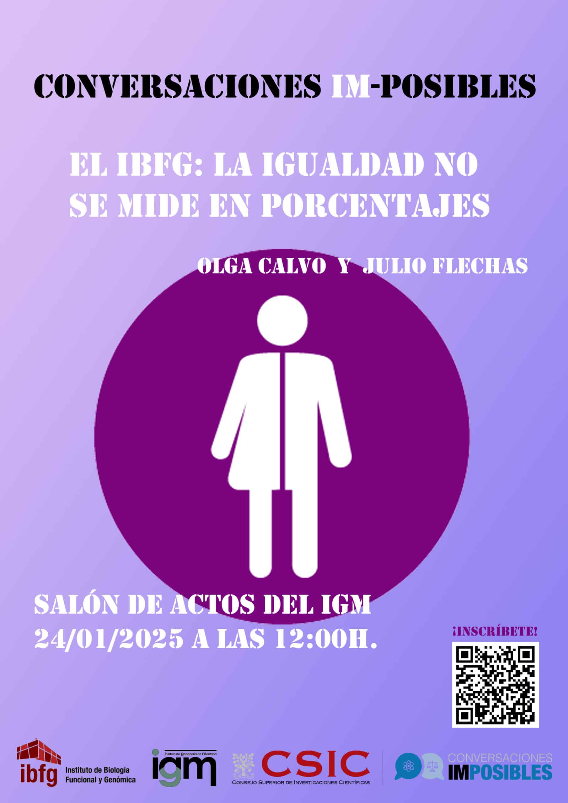 Seminario "Conversaciones IM-posibles "El IBFG: la igualdad no se mide en porcentajes""